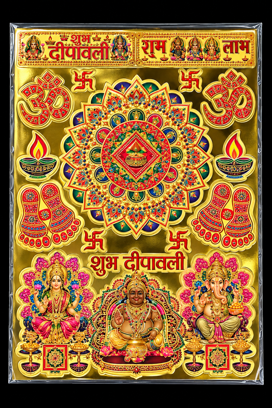 Diwali Puja Decoration Stickers