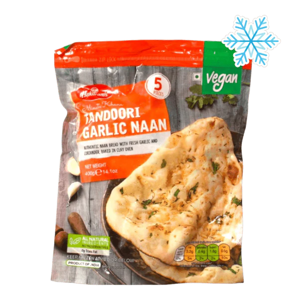 Haldiram’s Tandoori Garlic naan 400g (5pcs/ Vegan)