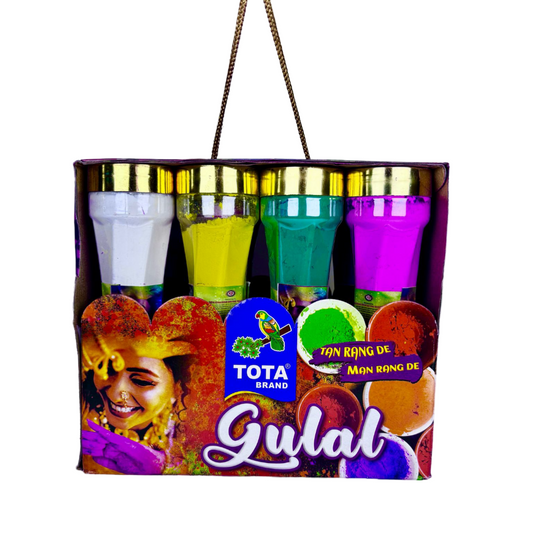 Tota herbal Gulal Holi colours  125gx12  colours  bottles