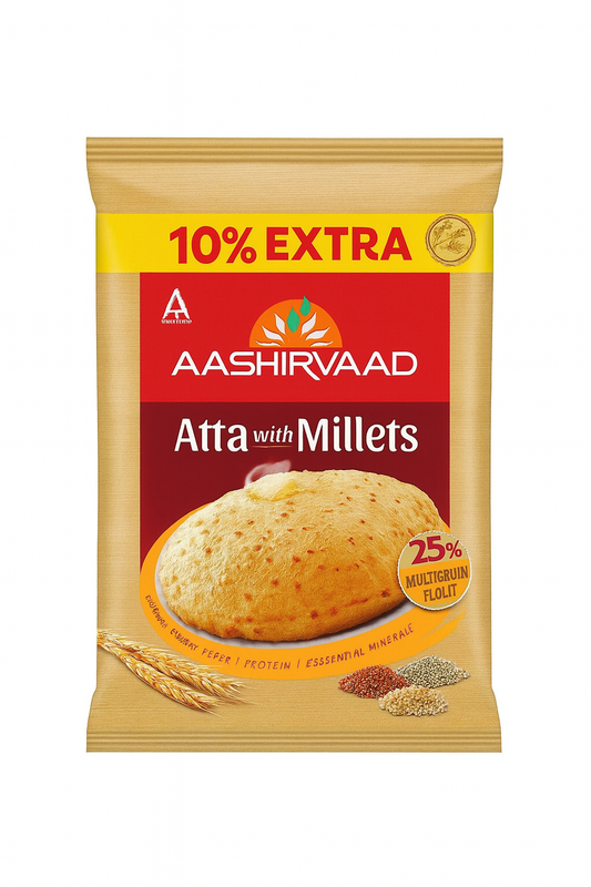 Aashirvaad Atta z prosem – 10% dodatkowy pakiet 2kg