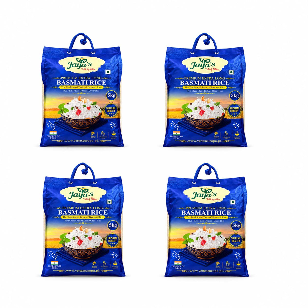 Jaya's Premium Extra Long Basmati Rice 20 kg (5kgx4)