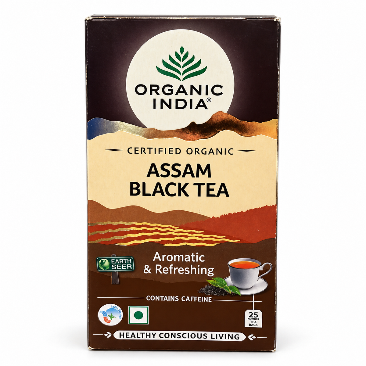 Organic india black assam tea x25N