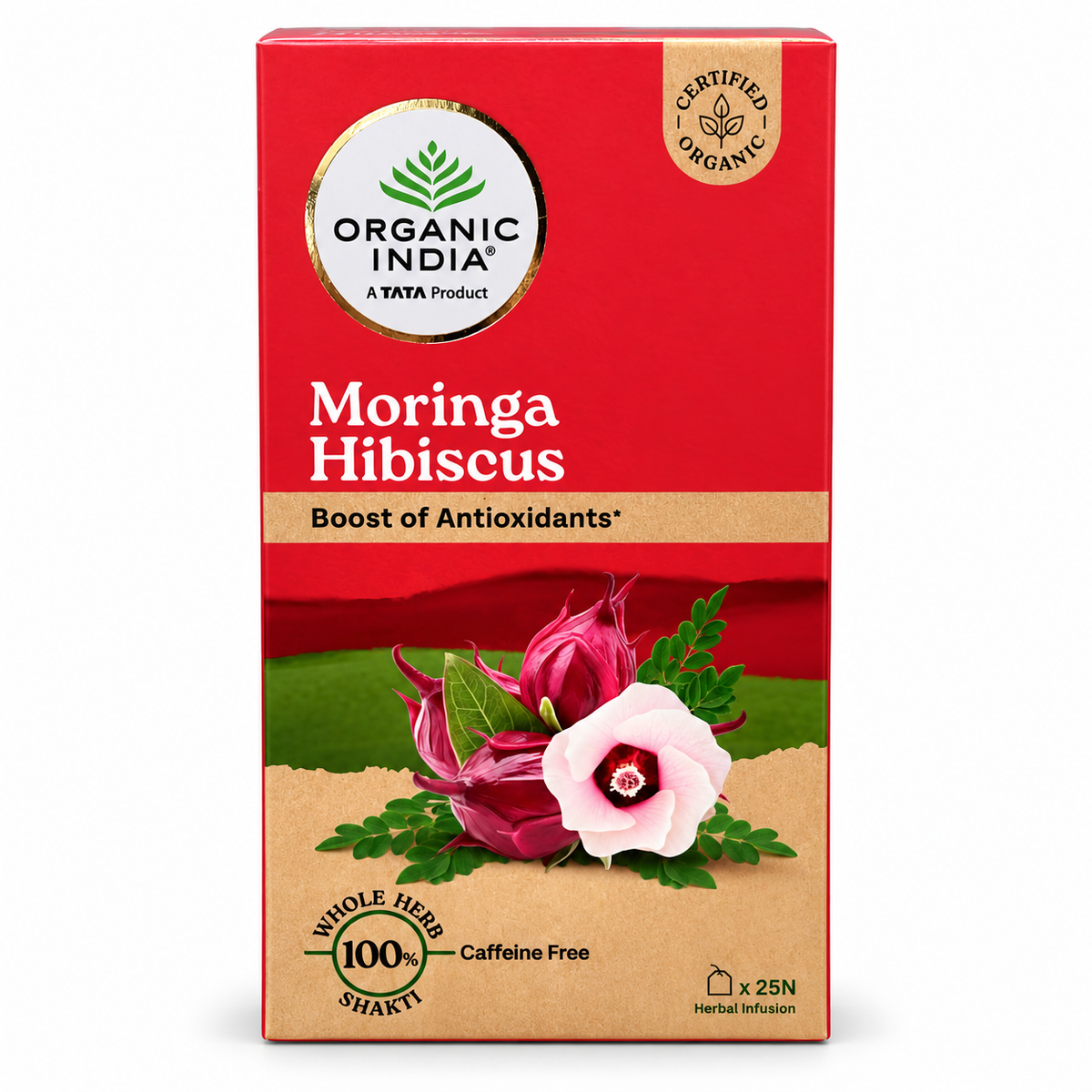 Organic India Moringa Hibiscus x25N