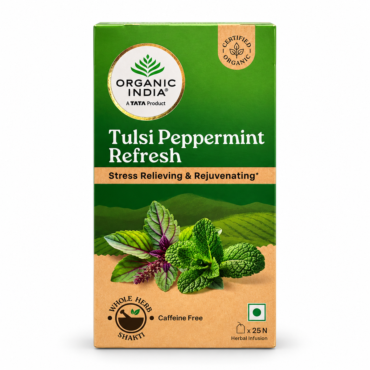 Organic india tulsi peppermint refresh x25N