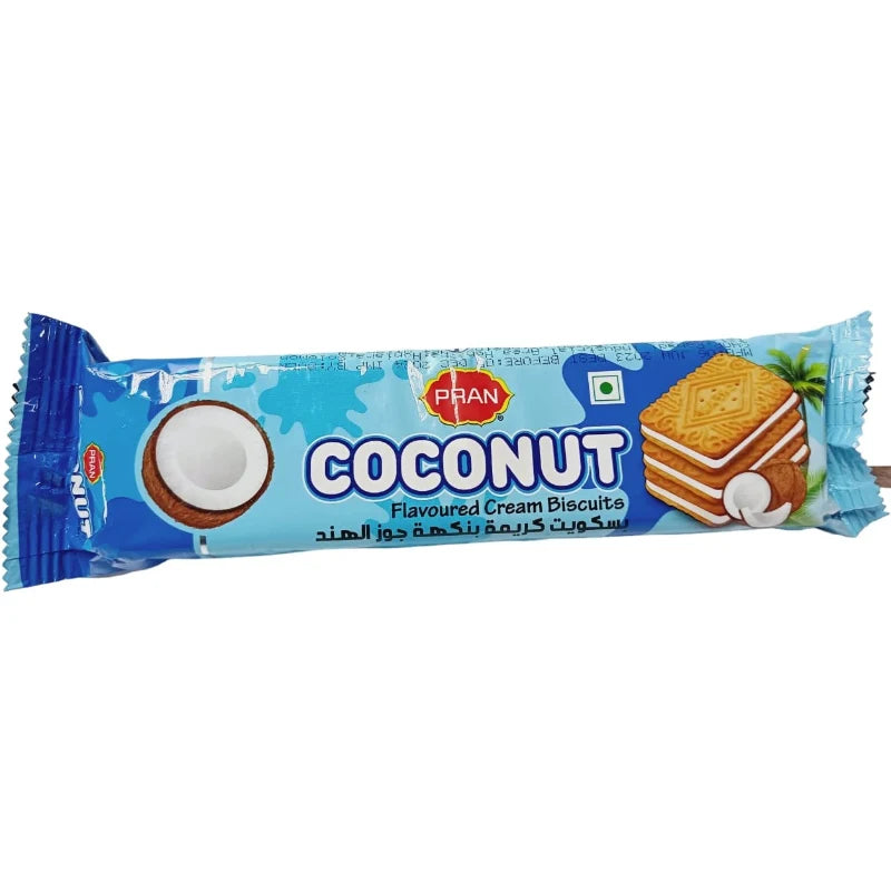Pran Coconut Flavoured Cream Biscuits 90g