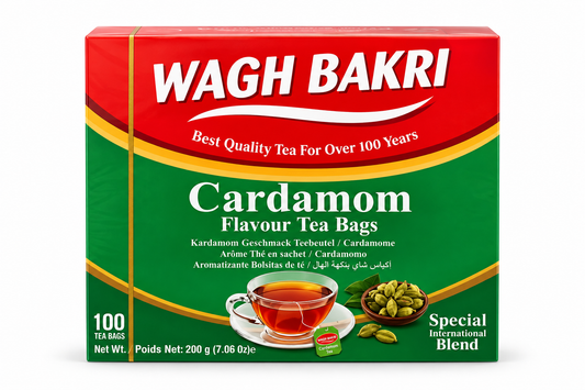 Wagh Bakri Cardamom Flavour 100 Tea Bags