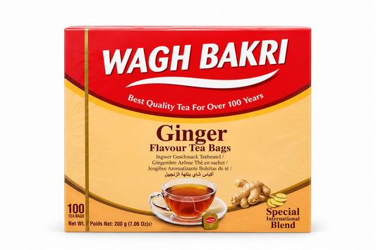 Wagh Bakri Ginger Flavour 100 Tea Bags