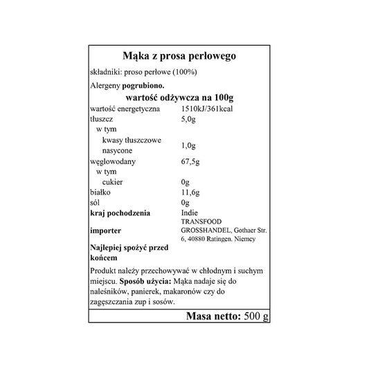 Mąka Annam Bajra 1 kg