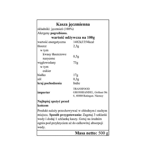 Annam Barley Rice 500g