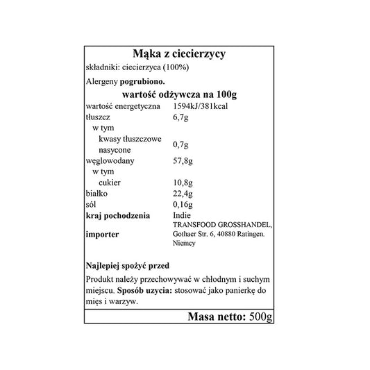 Mąka Annam Gram (Besan) 500g
