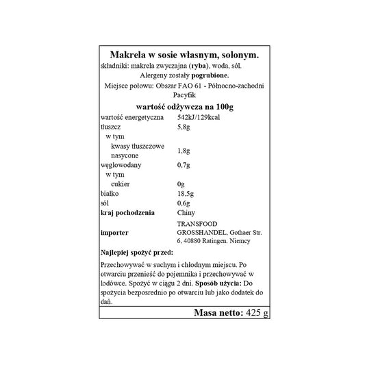 Annam Jack Mackerel 400g