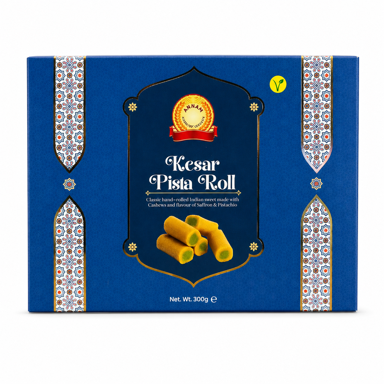 Annam Kesar Pista Roll 300g