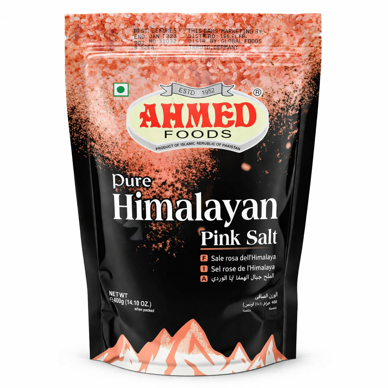 Ahmed Himalayan Pink Salt 400g