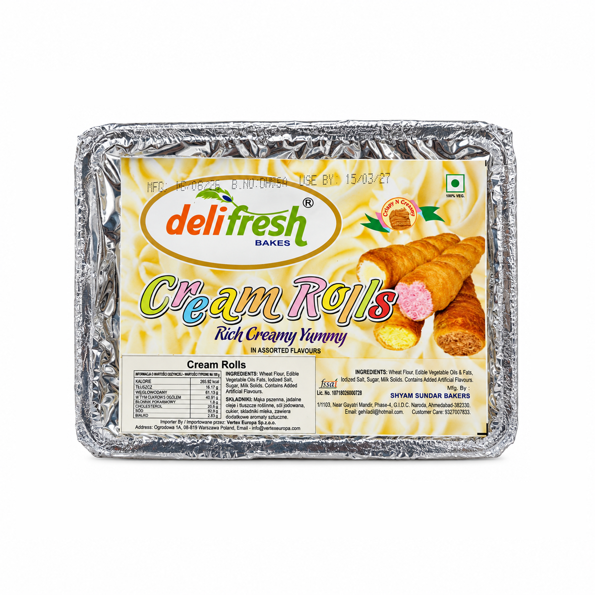 Delifresh Cream Rolls 175 g (6 pcs)