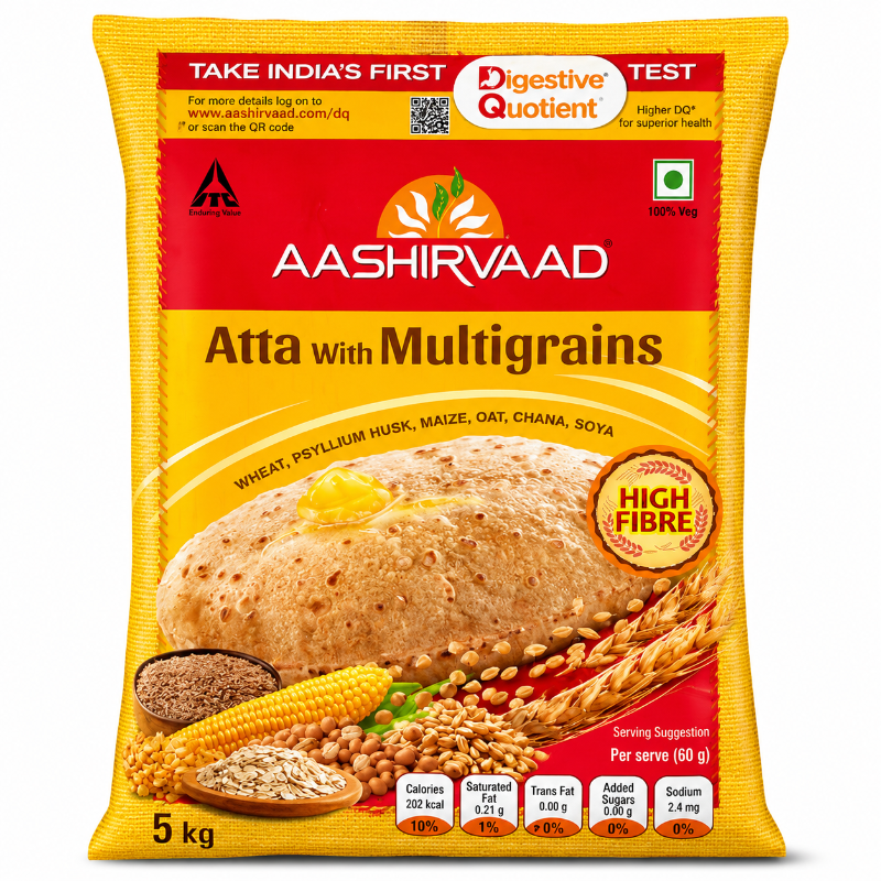 Aasirvaad Atta Multigrain 5kg (Domestic Pack)