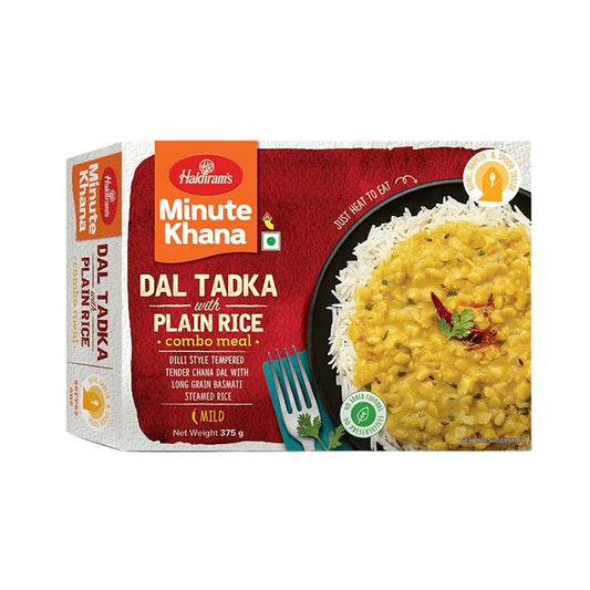 Haldiram's Ready To Eat Dal Tadka With Plain Rice 375g