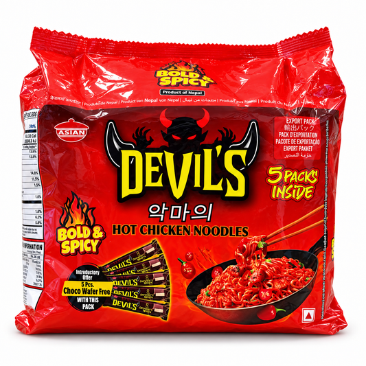 Devils Hot Chicken Noodles(5 Pcs Pack)