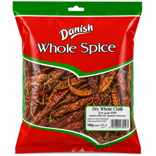 Danish Whole Spice Dry Chilli 100g