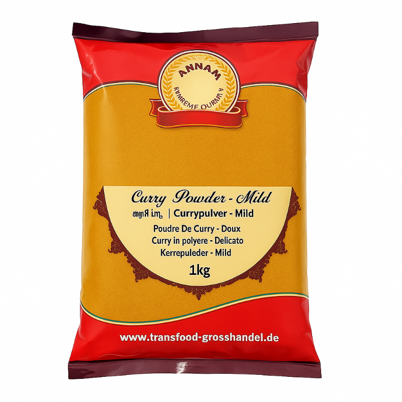Bag of Annam Curry Powder on a white background