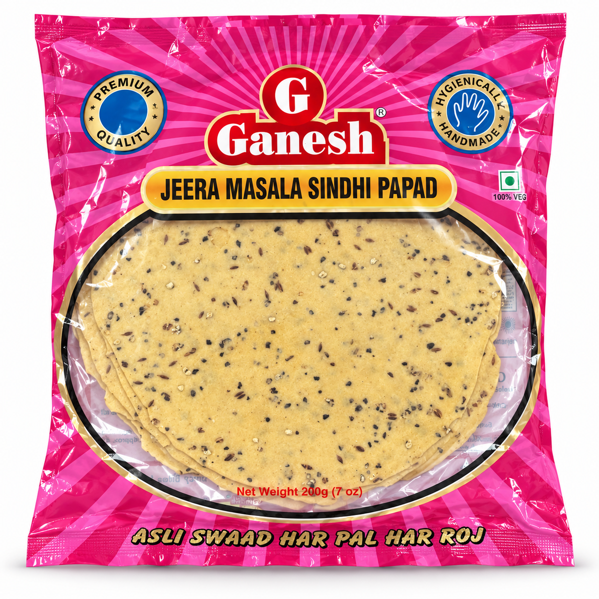 Ganesh Jeera Masala Sindhi Papad 200g