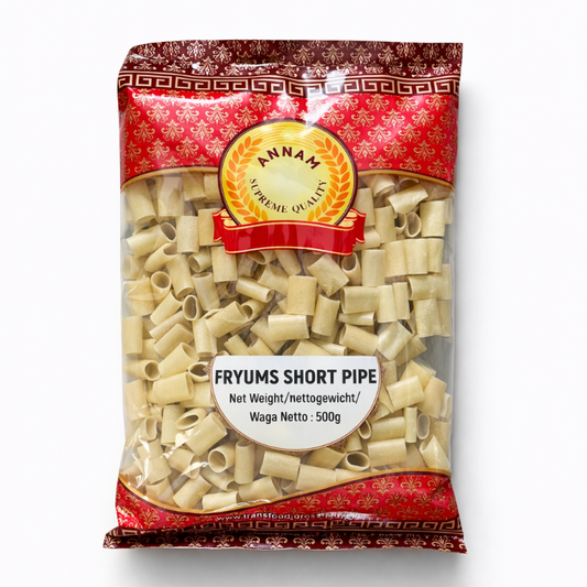 Annam fryums short pipe pack against white background