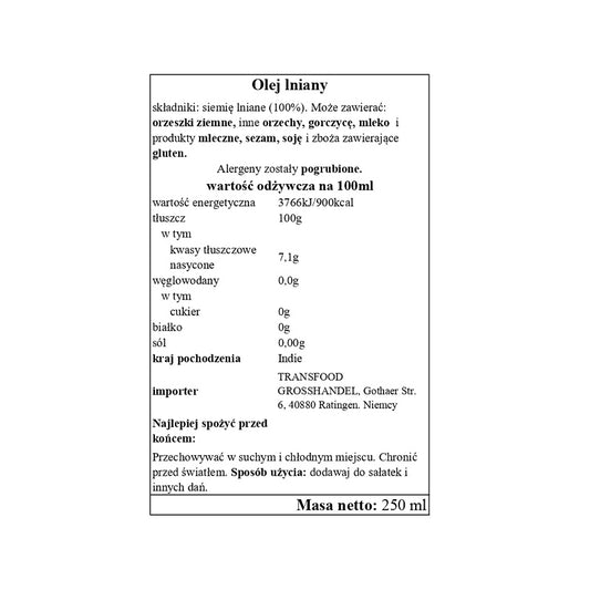 Annam Flaxseed Oil 250ml