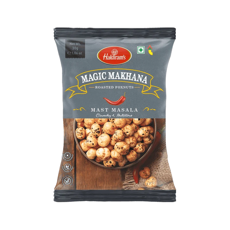 Haldiram's Magic Makhana Mast Masala (Roasted Foxnuts) 30g