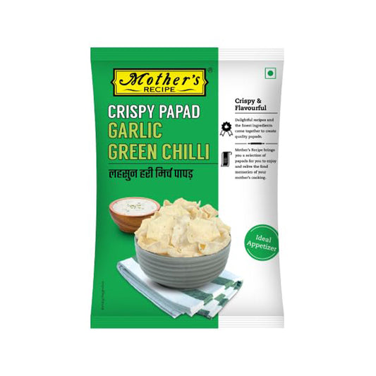 Mother's Crispy Papad Green Garlic 90gm