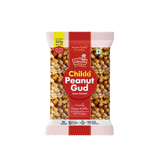 Jabsons Chikki Peanut Gud 240g