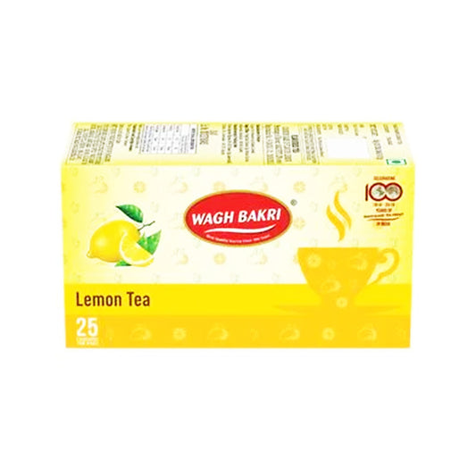 WAGH BAKRI Lemon Flavour Tea Bags (25 Bags)