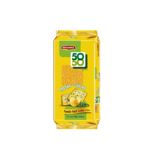 Britannia 50-50 Maska Chaska Crackers family Pack 372g