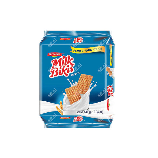 Britannia Milk Bikis Biscuits Family Pack (6*90g) 540g