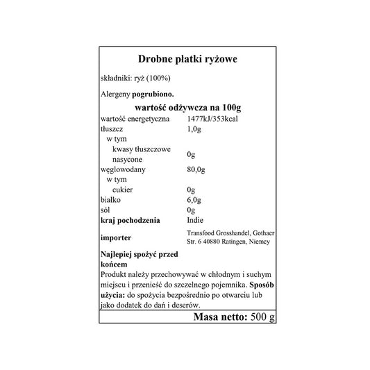 Annam Rice Flakes Thin 500g