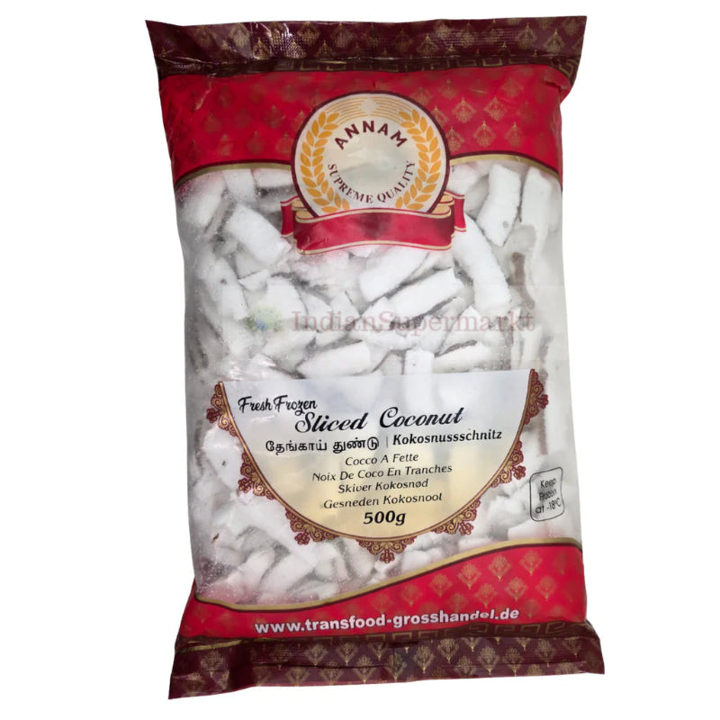 Annam Frozen Sliced Coconut 500g