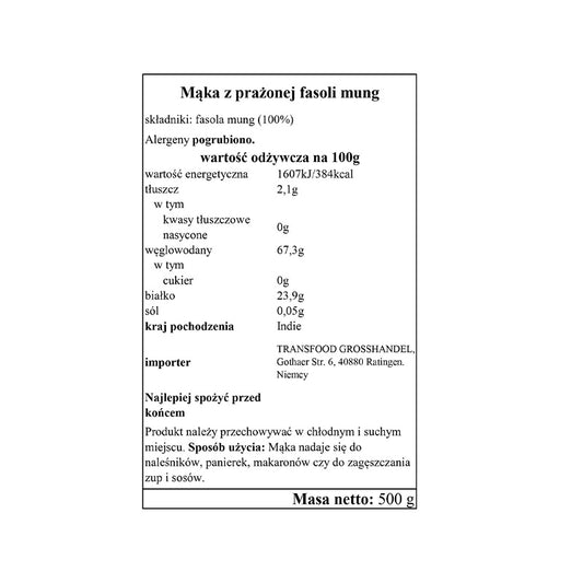 Annam Mąka Moong Prażona 500g