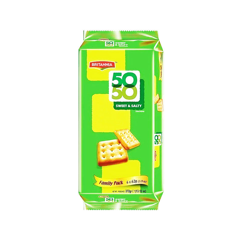Krakersy Britannia 50-50 Słodko-Słone 372g