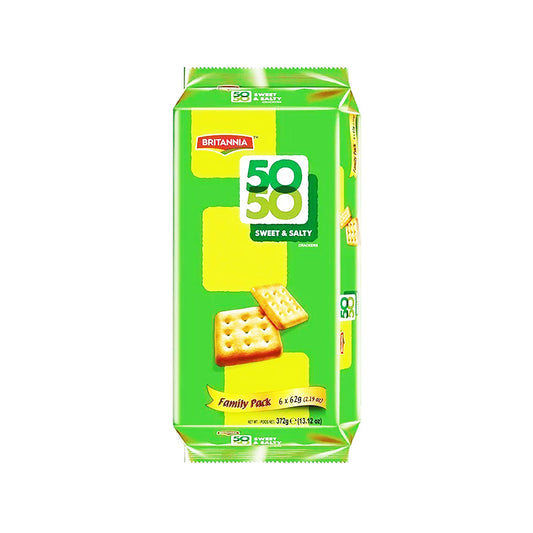 Krakersy Britannia 50-50 Słodko-Słone 372g