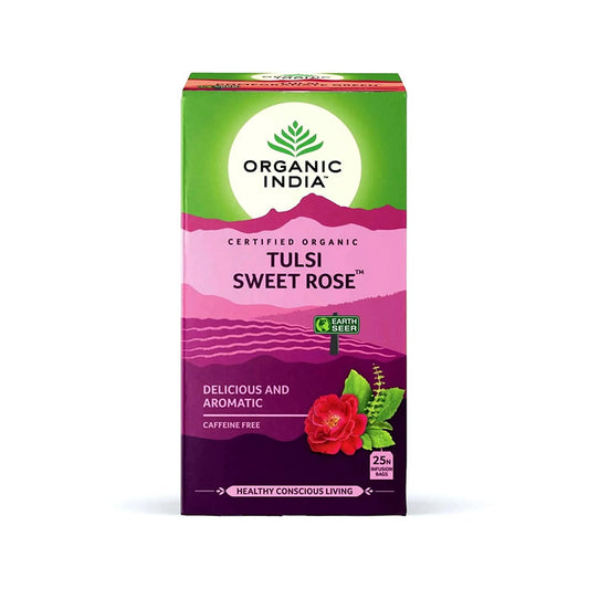Organic India Tulsi Sweet Rose Tea 25 Bags