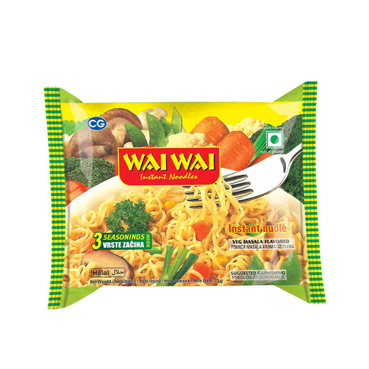 WAI WAI Instant Noodles Vegetable flavored 75g