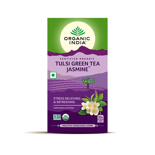 Organic India Tulsi Jasmine Green Tea 25 Tea Bags