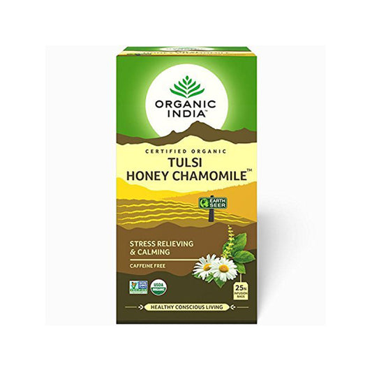 Organic India Tulsi Honey Chamomile Tea 25 Tea Bags