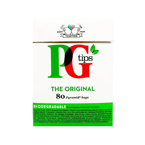 The Original PG Tips 80 Pyramid Bags 232gm – India Bazaar Online Indian  Grocery Store