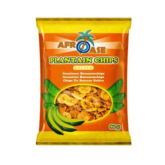 AfroAse Plantain Chips Salted 80g