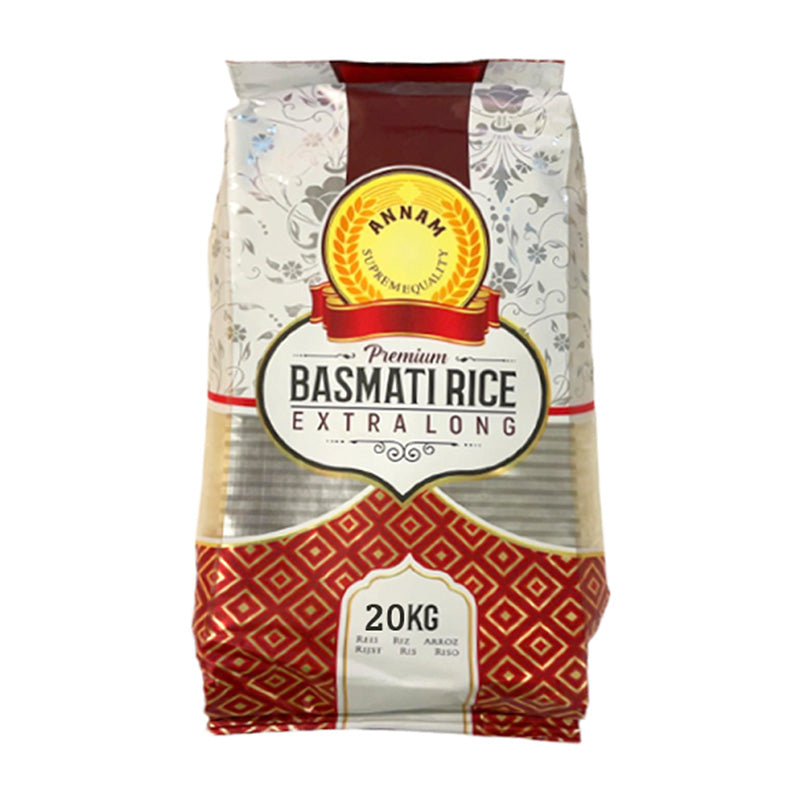 Annam Premium Basmati Rice Extra Long 20kg India Bazaar Online Indian