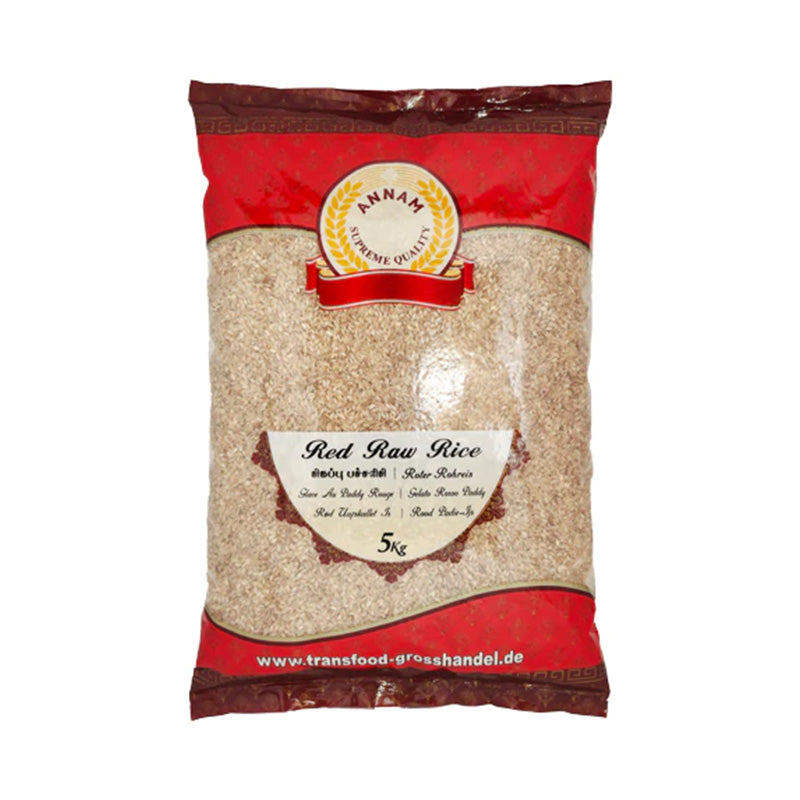 Annam Red Raw Rice (Polished) 5kg – India Bazaar Online Indian Grocery ...