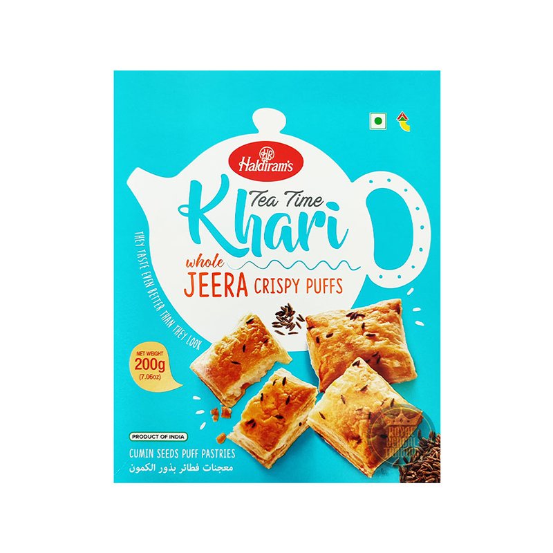 Haldiram's Tea Time Khari Whole Jeera Crispy Puffs 200g