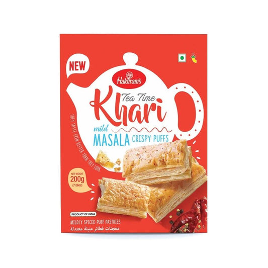 Haldiram's Tea Time Khari Mild Masala Crispy Puffs 200g