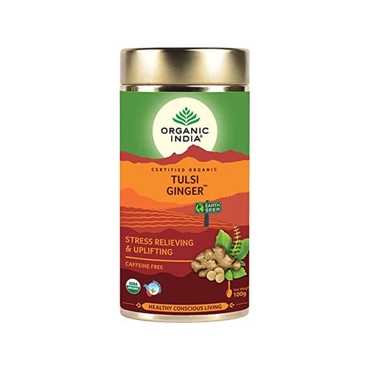 Organic India Tulsi Ginger Loose Leaf Tea 100g
