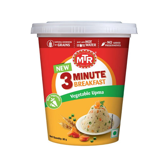 MTR 3 Minute Breakfast Vegetable Upma 80g