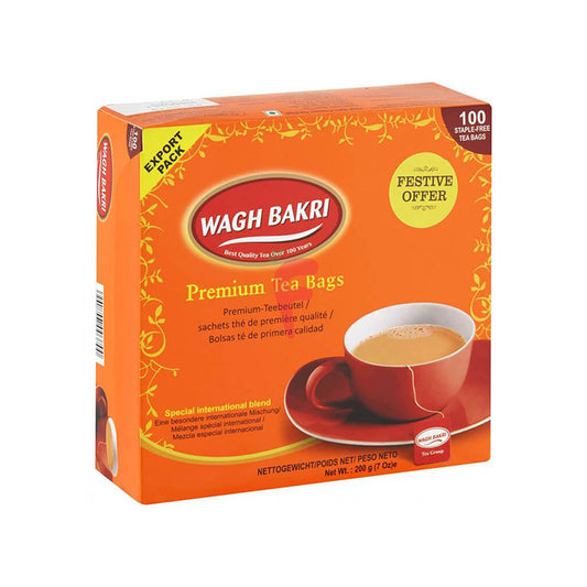 Wagh Bakri Premium 100 Tea Bags 200g